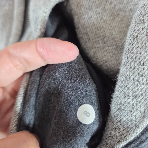 Lululemon Athletica On The Daily Hoodie Heathered Black Dark Grey French Terry 8 - Picture 10 of 10